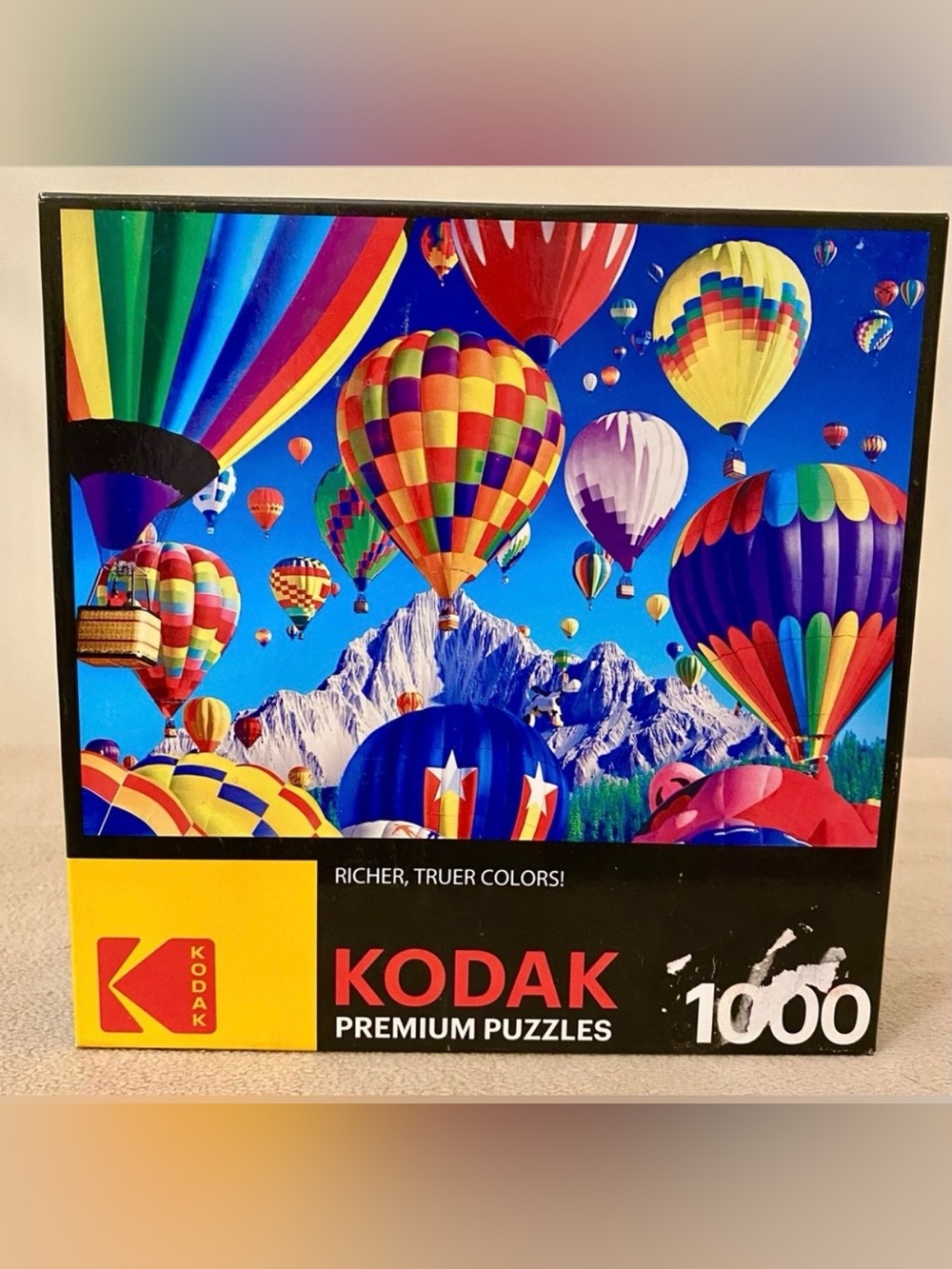 Kodak Premium Balloons Over The Mountain Scene Rich Truer Colors 1000 PC Puzzle